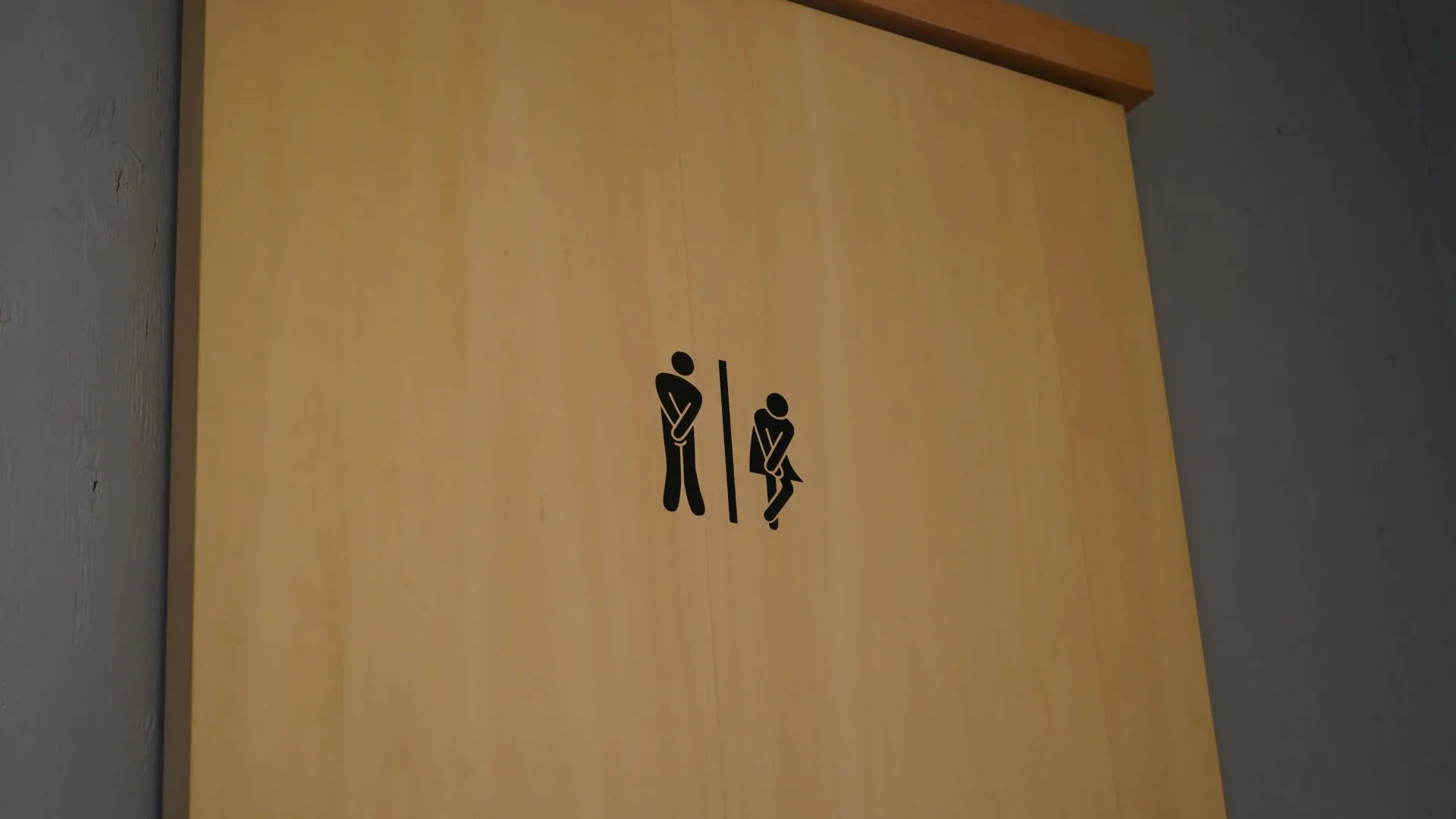Mobile toilet at event
