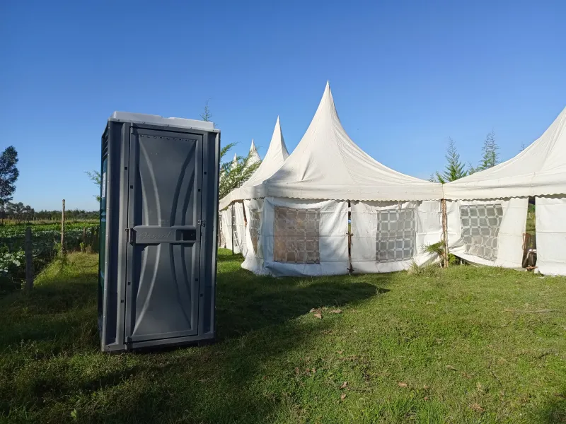Event-ready standard toilet unit with eco-friendly features